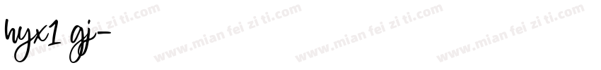 hyx1 gj字体转换